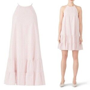 Rebecca Taylor Pink stripe tank dress size 6